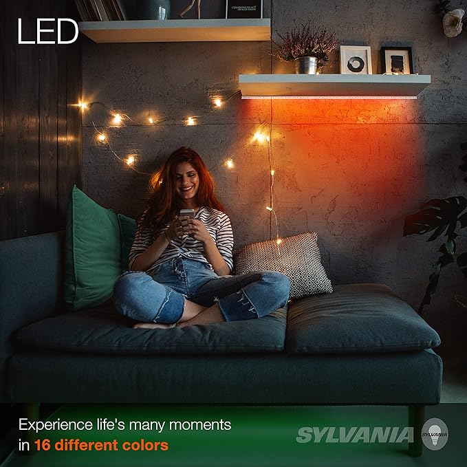 Sylvania LED Mosaic Flexible Light Expansion Kit for Starter Kit with Remote Control, Full Color, 2 2ft RGBW Strips (65483)