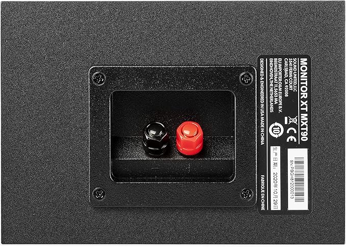 Polk Monitor XT90 Hi-Res Height Speaker Pair for 3D Sound Effect - Dolby Atmos-Certified, DTS:X and DTS Virtual:X Compatible, Surround Sound Speakers, 4" Dynamically Balanced Woofer, Midnight Black