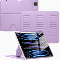 VIKESI Case for iPad Pro 12.9 6th / 5th / 4th / 3rd Generation Case 2022/2021/2020/2018,Multiple Angles Magnetic Stand Cover,Shockproof Soft Back,Pencil Holder,and Auto Sleep/Wake,Lilac