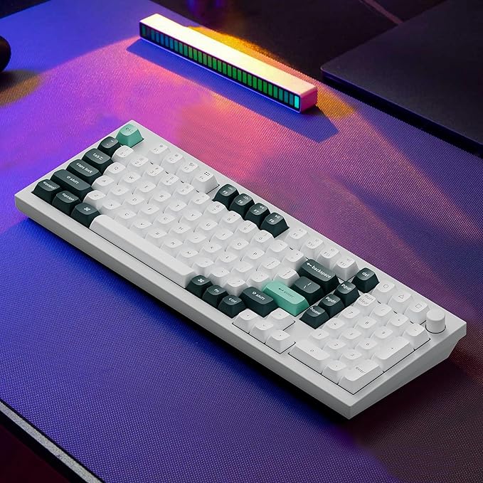 Keychron Q5 HE Rapid Trigger Gaming Keyboard Wireless with Hall Effect Gateron Double-Rail Magnetic Switch Adjustable Actuation, 2.4 GHz/Bluetooth/Wired QMK RGB Aluminum for Mac Windows Linux - White