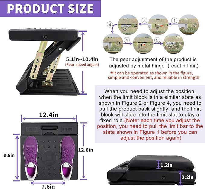 Adjustable Footrest Can Be Adjusted in Multiple Angles and States, Cushion is Detachable, Suitable for Use in Multiple Scenarios Such As Office(Gray)