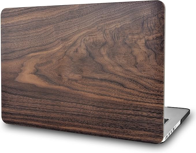 KECC Compatible with MacBook Air 13 inch Case 2010-2017 Release (Old Version) A1466 A1369 Plastic Hard Shell for MacBook Air 13.3 inch, Walnut Wood